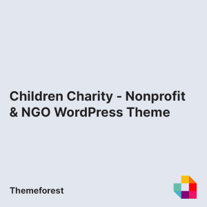 Children Charity - Nonprofit & NGO WordPress Theme