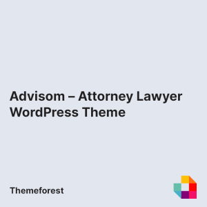 Advisom – Attorney Lawyer WordPress Theme