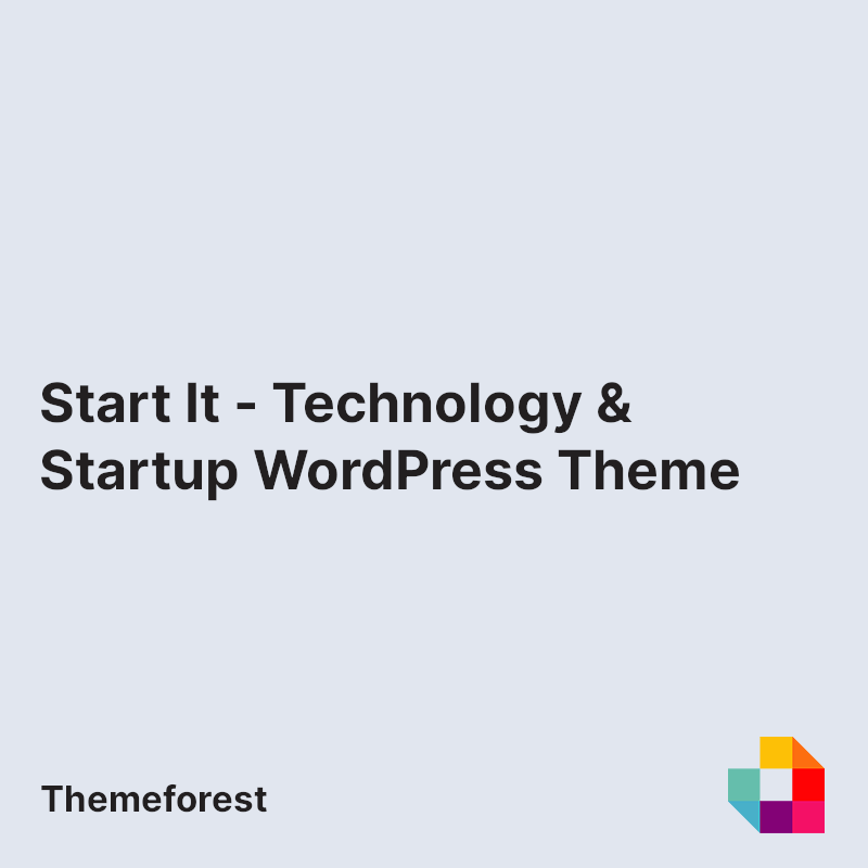 Start It - Technology & Startup WordPress Theme