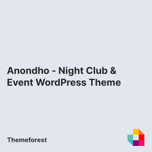 Anondho - Night Club & Event WordPress Theme
