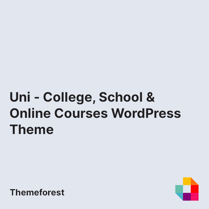 Uni - College, School & Online Courses WordPress Theme