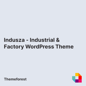 Indusza - Industrial & Factory WordPress Theme