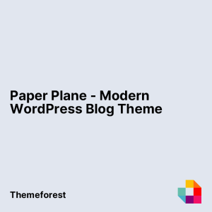 Paper Plane - Modern WordPress Blog Theme
