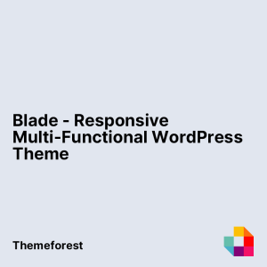 Blade - Responsive Multipurpose WordPress Theme