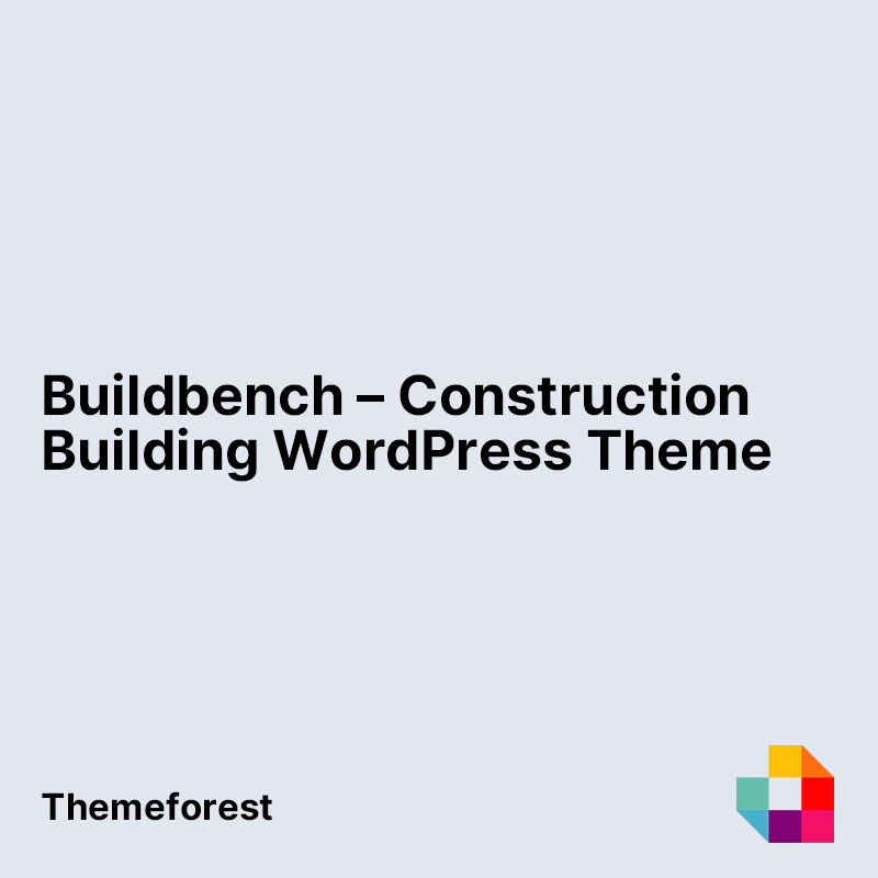 Buildbench - Construction Building WordPress Theme
