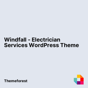 Windfall - Electrician Services WordPress Theme