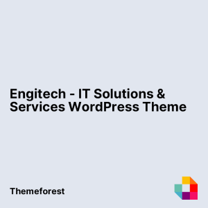 Engitech - IT Solutions & Services WordPress Theme