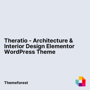 Theratio - Architecture & Interior Design Elementor WordPress Theme
