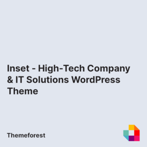 Inset - High-Tech Company & IT Solutions WordPress Theme