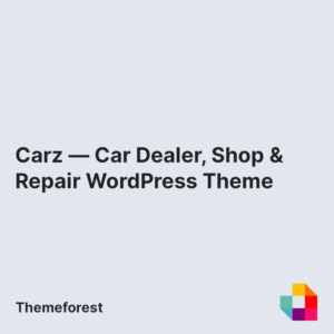 Carz — Car Dealer, Shop & Repair WordPress Theme