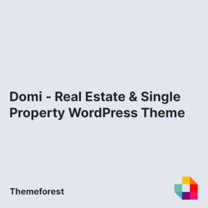 Domi - Real Estate & Single Property WordPress Theme