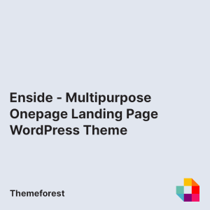 Enside - Multipurpose Onepage Landing Page WordPress Theme