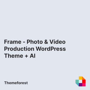 Frame - Photo & Video Production WordPress Theme + AI