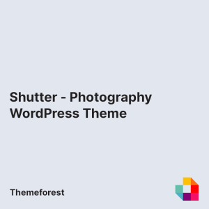 Shutter - Photography WordPress Theme
