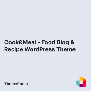 Cook&Meal - Food Blog & Recipe WordPress Theme