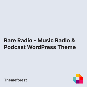 Rare Radio - Music Radio & Podcast WordPress Theme