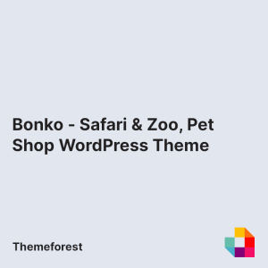 Bonko - Safari & Zoo, Pet Shop WordPress Theme