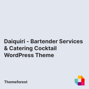 Daiquiri - Bartender Services & Catering Cocktail WordPress Theme