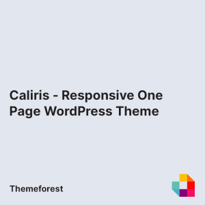 Caliris - Responsive One Page WordPress Theme