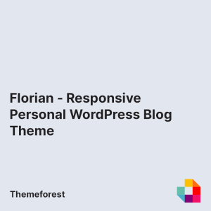 Florian - Responsive Personal WordPress Blog Theme