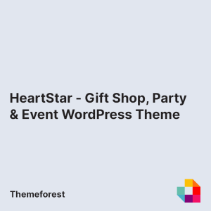 HeartStar - Gift Shop, Party & Event WordPress Theme