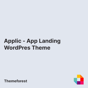 Applic - App Landing WordPres Theme