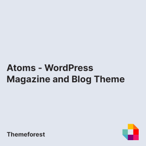 Atoms - WordPress Magazine and Blog Theme