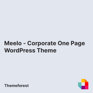 Meelo - Corporate One Page WordPress Theme