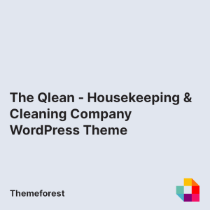 The Qlean | Housekeeping & Cleaning Company WordPress Theme