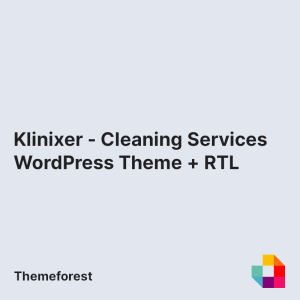 Klinixer - Cleaning Services WordPress Theme + RTL