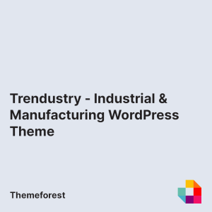 Trendustry - Industrial & Manufacturing WordPress Theme