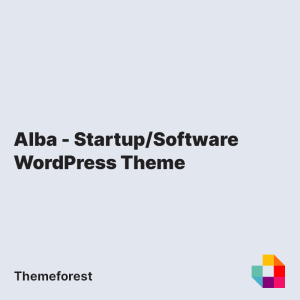 Alba - Startup/Software WordPress Theme