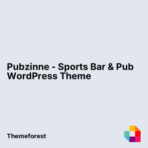 Pubzinne - Sports Bar & Pub WordPress Theme
