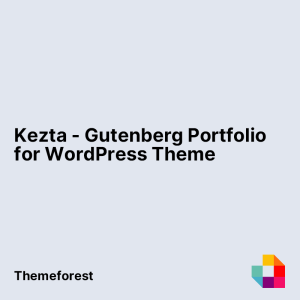 Kezta - Gutenberg Portfolio for WordPress Theme