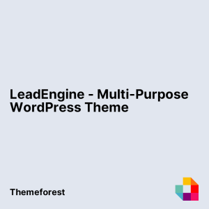 LeadEngine - Multi-Purpose WordPress Theme with Page Builder