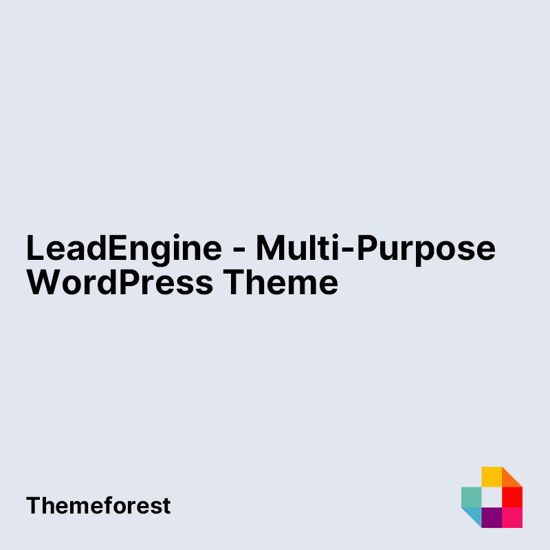 LeadEngine - Multi-Purpose WordPress Theme with Page Builder