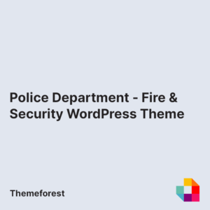 Police Department - Fire & Security WordPress Theme