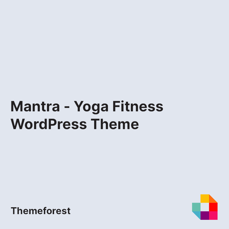 Mantra - Yoga Fitness WordPress Theme