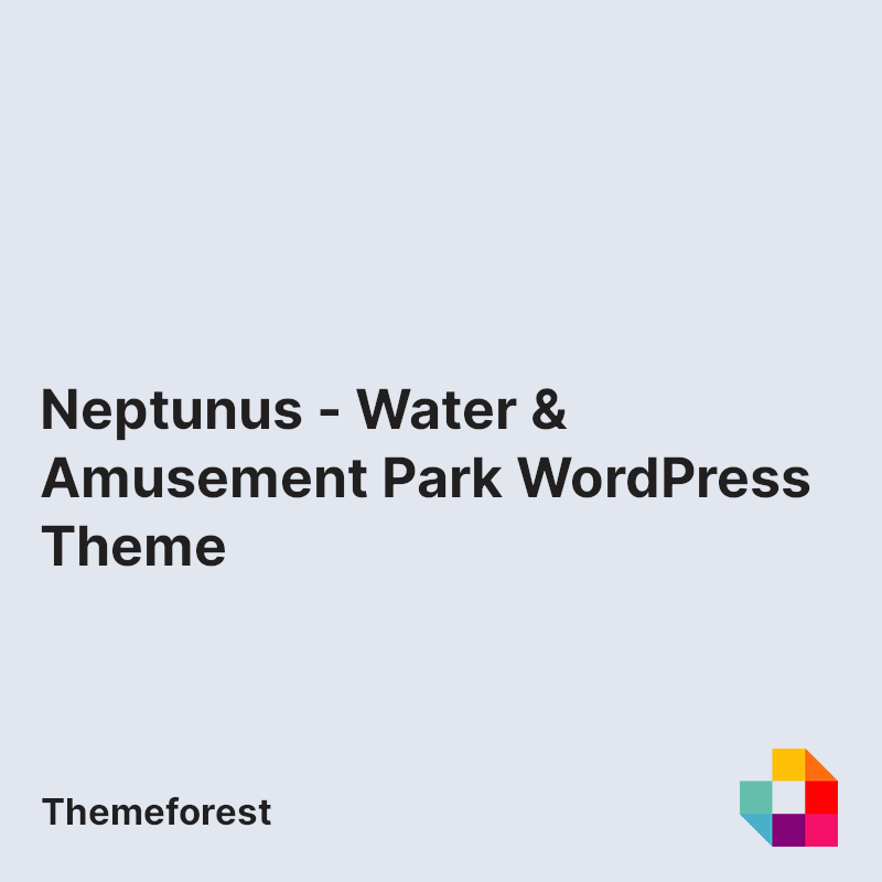 Neptunus - Water & Amusement Park WordPress Theme