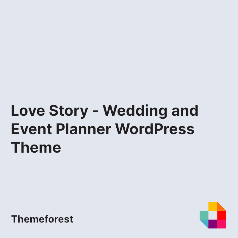 Love Story - Wedding and Event Planner WordPress Theme