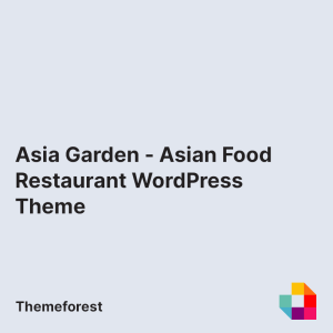 Asia Garden - Asian Food Restaurant WordPress Theme