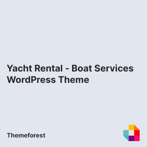 Yacht Rental - Boat Services WordPress Theme