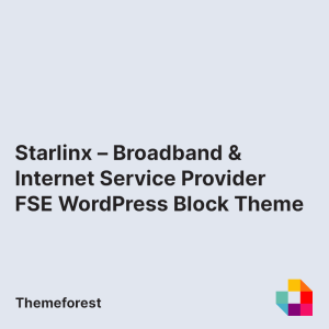 Starlinx – Broadband & Internet Service Provider Gutenverse FSE WordPress Block Theme