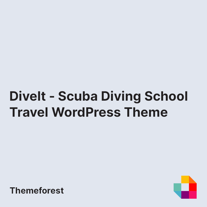 DiveIt - Scuba Diving School Travel WordPress Theme