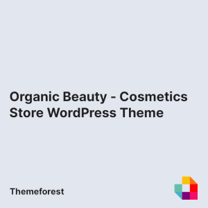 Organic Beauty - Cosmetics Store WordPress Theme