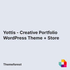 Yottis - Creative Portfolio WordPress Theme + Store