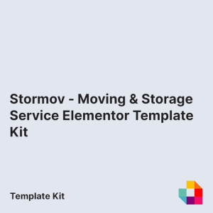 Stormov - Moving & Storage Service Elementor Template Kit