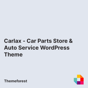Carlax - Car Parts Store & Auto Service WordPress Theme