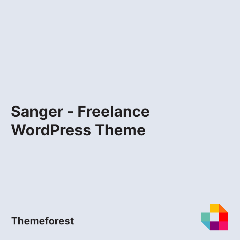 Sanger - Freelance WordPress Theme