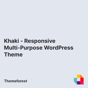 Khaki - Responsive Multi-Purpose WordPress Theme